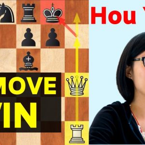 Hou Yifan WON in 11 moves! FASTEST victory of the World Champion!