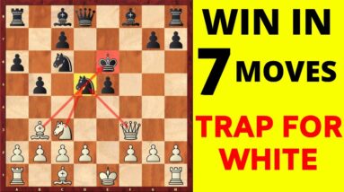 Killer Chess Opening TRAP for White | Win in 7 Moves