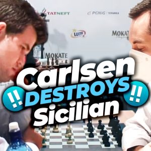 Magnus Carlsen Destroys Sicilian Defense In 23 Moves