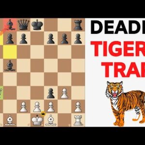 Powerful Chess Opening TRAP for White | Reversed Sicilian (Tiger's Trap)