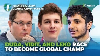 Duda, Vidit, and Leko RACE To Become $1M Chess.com Global Champion | RO64