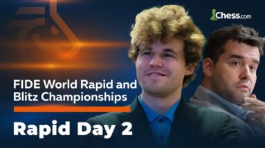 Carlsen, Hikaru, Nepo, and More Fight To Become World Rapid Chess Champion! | Day 2