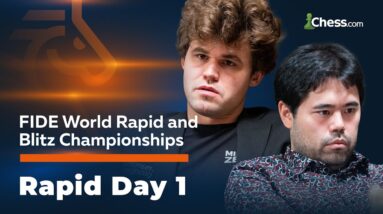 Magnus, Hikaru, Duda, MVL and Chess’ Elite Battle in The World Rapid Championship Tournament | Day 1