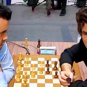 Nepo's Tactics Shock Magnus Carlsen Into Time Trouble