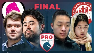 Pro Chess League Final 2023! Hikaru leads Gotham Knights v Shanghai Tigers of Wei Yi | Who Will Win?