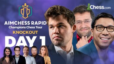Magnus is Back to Reclaim his Footing among the best in CCT! Aimchess Rapid Knockout Stage Day 1